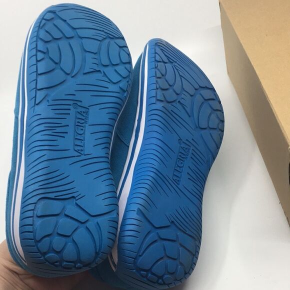 NIB Alegria Aaron Blue Suede Slip On Shoes - Size 43 EU 9.5 US (W US 13) main image 8